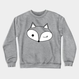 Grey's Transparent Winking Fox Lispe Crewneck Sweatshirt